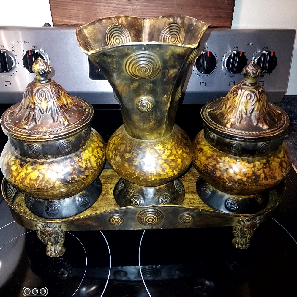 This unique hidden storage piece of Decor  is perfect!